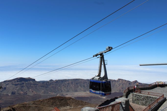 Seilbahn zum Teide Eine Seilbahn zum Teide